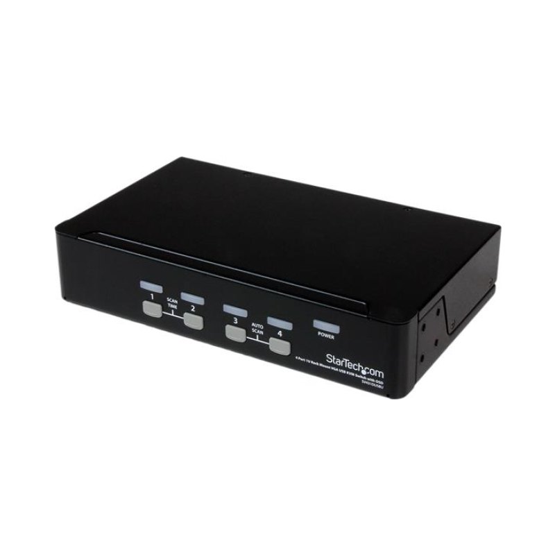 StarTech.com Commutateur KVM 4 Ports VGA USB, Montage en Rack et OSD - Switch KVM - 1920 x 1440