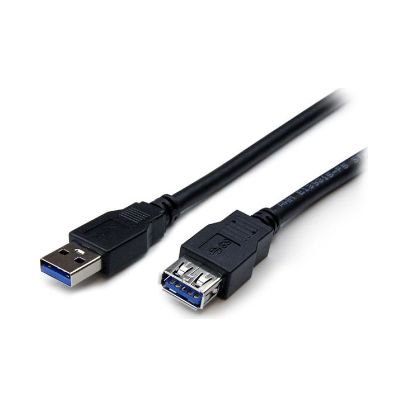 StarTech.com Câble d'extension USB 3.0 (5Gbps) A vers A de 1,8 m - Rallonge USB A SuperSpeed en noir - M/F