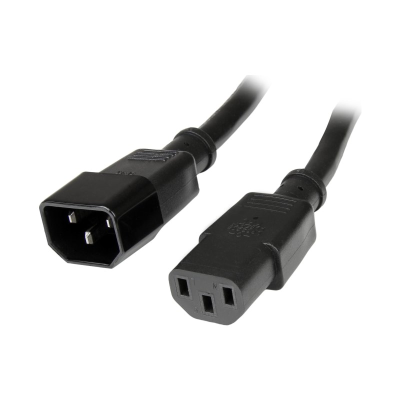 StarTech.com Rallonge de cordon d'alimentation pour ordinateur 2,5 mm² 91 cm - Câble d'alimentation C14 vers C13