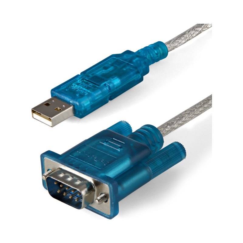 StarTech.com 3ft (91cm) 1-Port USB to RS232 DB9 Serial Adapter Cable, USB to Serial Adapter Cable - M/M