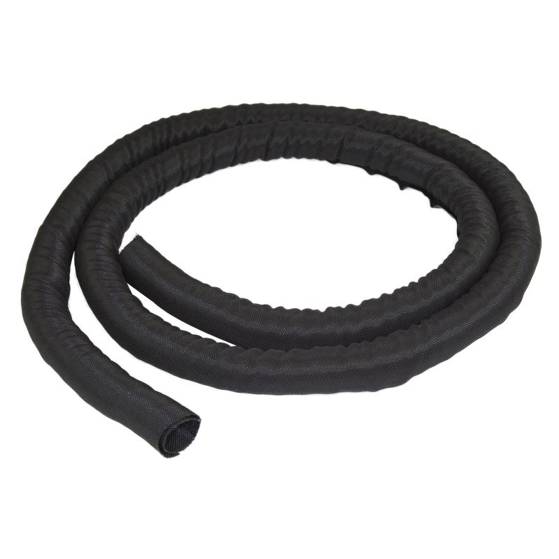 StarTech.com Chemin de Câbles Flexible de 2 m - Passe-Câble Extensible (diam. 2,5 à 4 cm) - Rangement/Organisateur de Câbles en Polyester - Possible de Couper sur Mesure