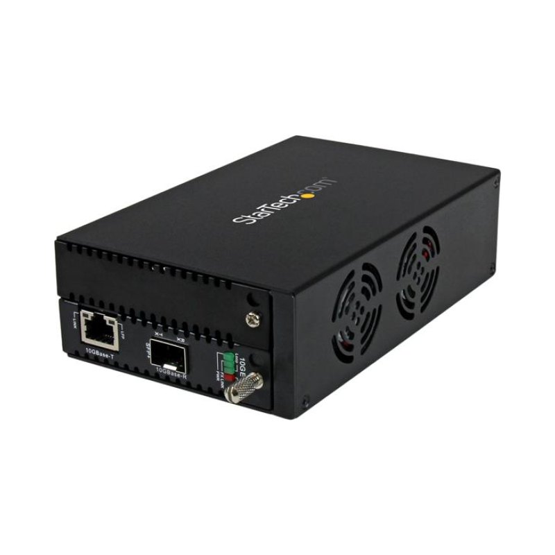 10Gbe Fiber Media Converter With An Open Sfp+ Slot - Managed