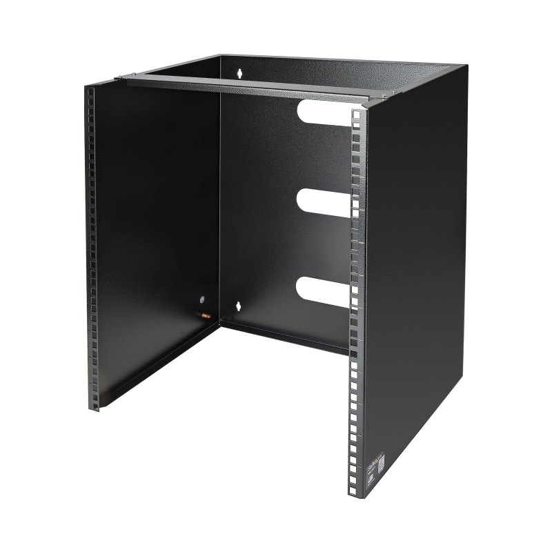 StarTech.com Support pour Panneau de Brassage Mural 12U - Profondeur 34,9cm - Rack d'Équipement Réseau à Montage Mural - Rack Mural Panneau de Brassage - Support Baie Informatique