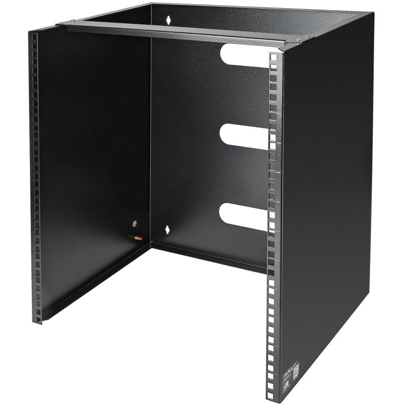 StarTech.com Support pour Panneau de Brassage Mural 12U - Profondeur 34,9cm - Rack d'Équipement Réseau à Montage Mural - Rack Mural Panneau de Brassage - Support Baie Informatique