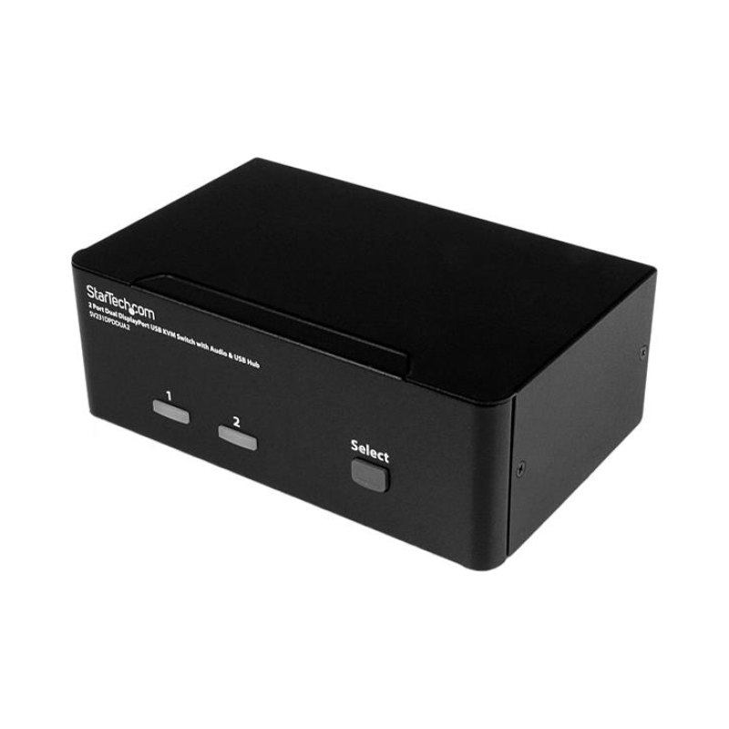 StarTech.com 2-Port DisplayPort Dual-Monitor KVM Switch - 4K 60Hz - TAA