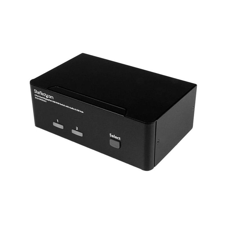 StarTech.com Switch KVM DisplayPort double affichage à 2 ports - 4K 60 Hz