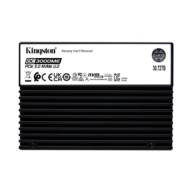 Kingston Technology 30.7TB DC3000ME U.2 PCIe 5.0 NVMe TCG Opal Enterprise SSD