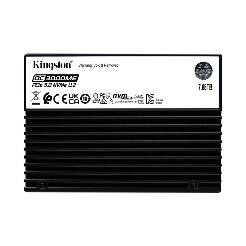 Kingston Technology 7.68TB DC3000ME U.2 PCIe 5.0 NVMe TCG Opal Enterprise SSD