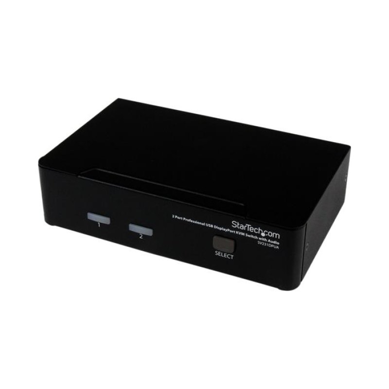 StarTech.com 2 Port Professional USB DisplayPort KVM Switch with Audio - TAA