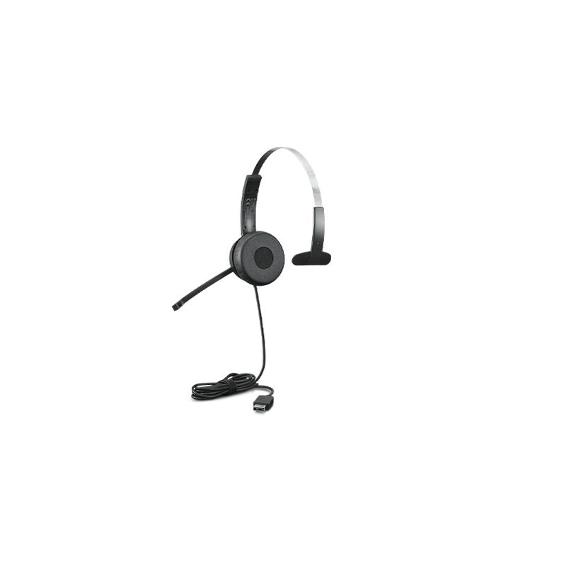 Lenovo 100 Mono Casque Avec fil Arceau Bureau/Centre d'appels USB Type-A Noir