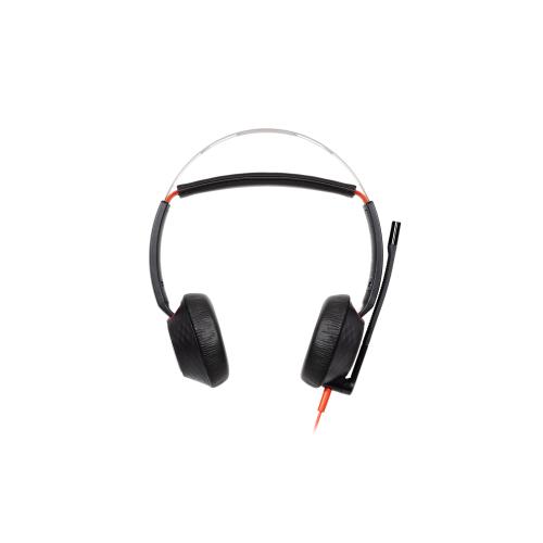 HP Poly Blackwire 5220 Stereo USB-C Headset +3.5mm Plug +USB-C/A Adapter (Bulk)
