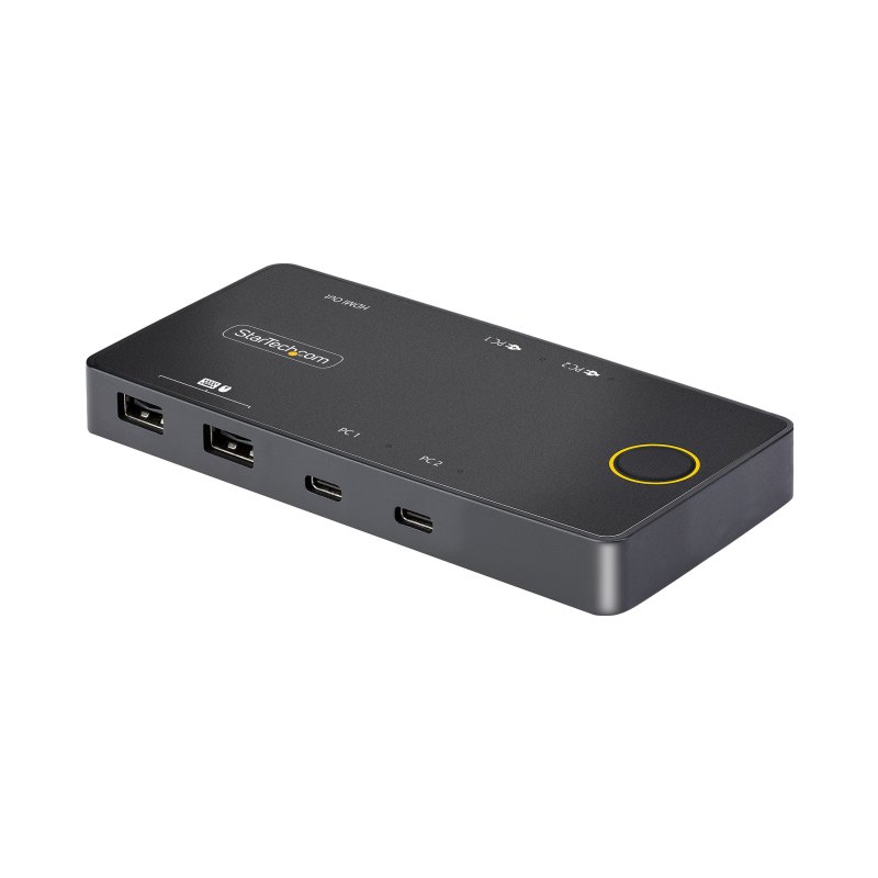 StarTech.com 2-Port USB-C KVM Switch, Single-4K 60Hz HDMI Monitor, Dual-100W Power Delivery Pass-through Ports, Bus Powered, USB Type-C/USB4/Thunderbolt 3/4 Compatible - Small Form Factor