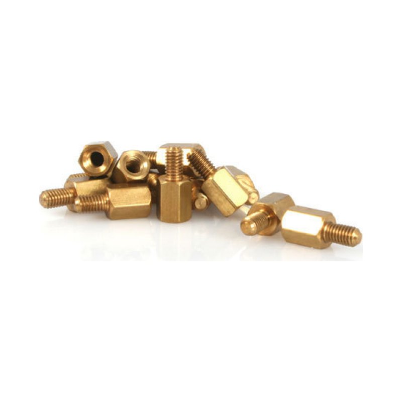 StarTech.com 6-32 Brass Motherboard Standoffs for ATX Computer Case - 15 Pack - TAA