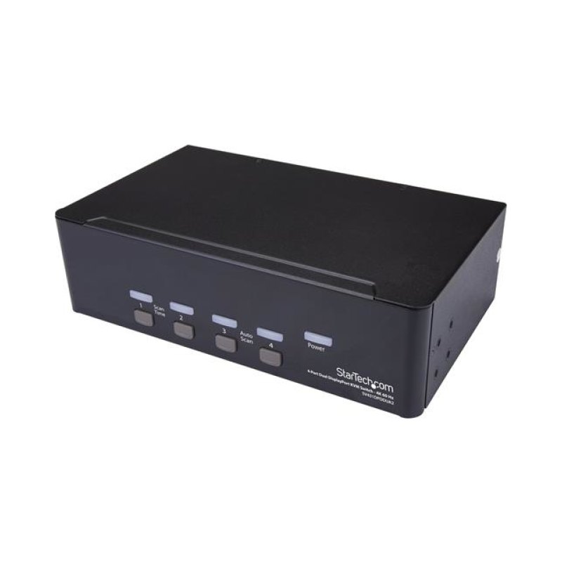 StarTech.com 4-Port Dual DisplayPort KVM Switch - 4K 60Hz - TAA