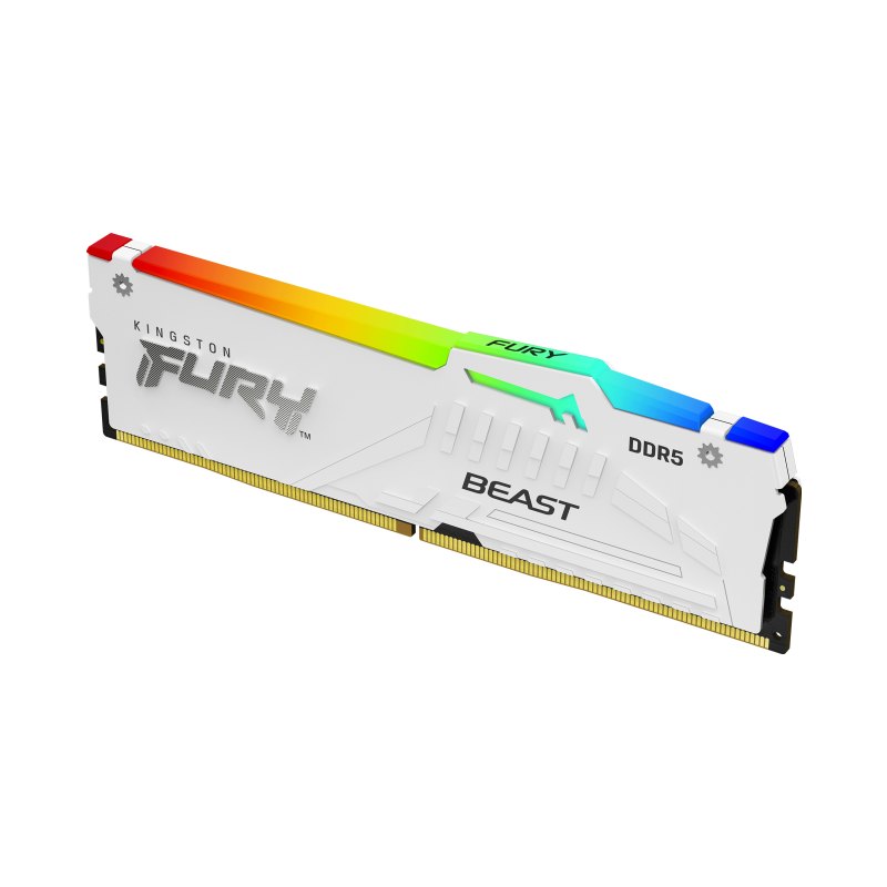 Kingston Technology FURY Beast 32GB 5600MT/s DDR5 CL36 DIMM White RGB EXPO
