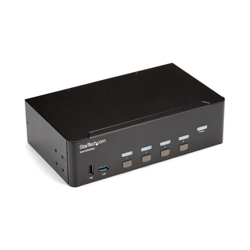 StarTech.com 4 Port HDMI KVM Switch - 4K 30Hz - Dual Display - TAA