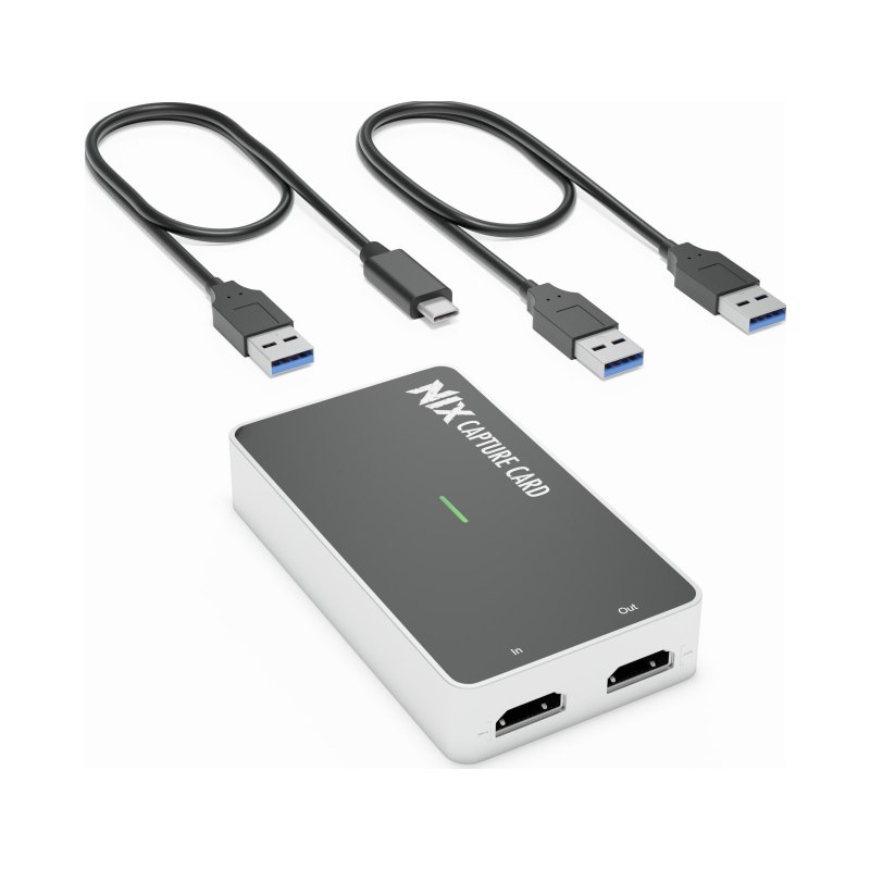 Plugable Technologies HDMI Video Capture Card, USB 3.0 or USB C, Record, Stream and Go Live with DSLR, 1080P 60FPS with HDMI Pass Through - Compatible with Windows, Mac OS, Linux, OBS Streaming