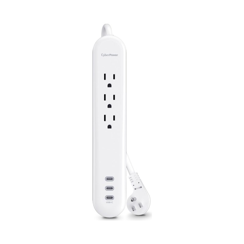 CyberPower P304UC3 surge protector White 3 AC outlet(s) 125 V 1.8 m
