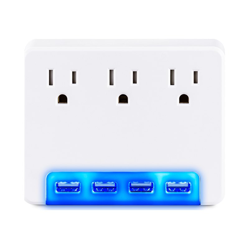 CyberPower P3WUH surge protector White 3 AC outlet(s) 125 V