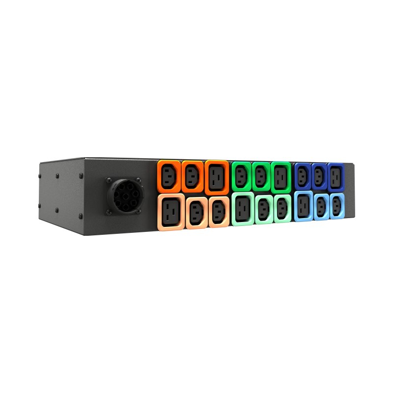 Vertiv U1071L power distribution unit (PDU) 18 AC outlet(s) 2U Black