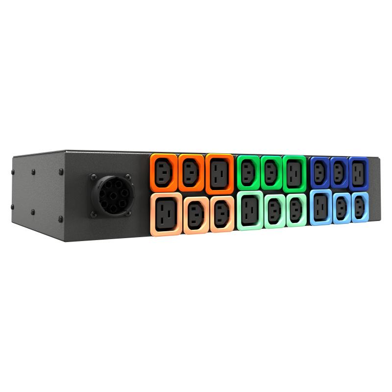 Vertiv U1071L unité de distribution d'énergie 18 sortie(s) CA 2U Noir