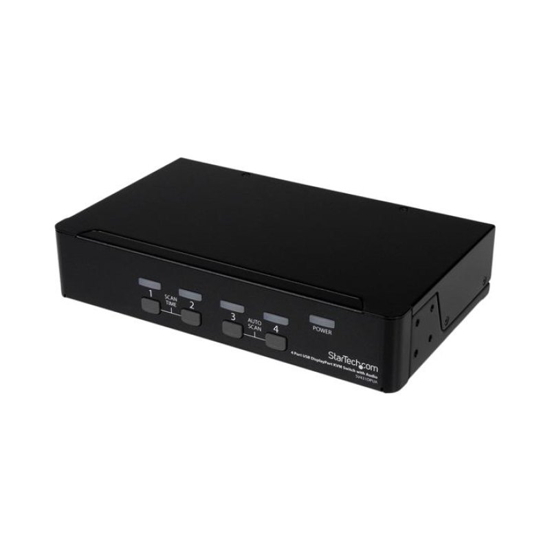 StarTech.com 4 Port USB DisplayPort KVM Switch with Audio - TAA