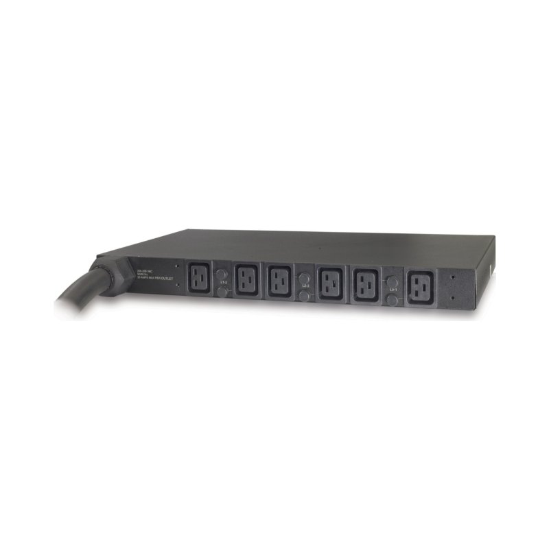APC Rack PDU, Basic, 1U, 14.4kW, 208V, (6) C19