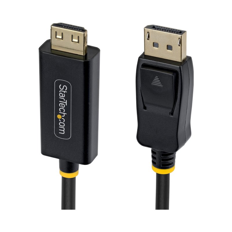 StarTech.com Câble Adaptateur DisplayPort vers HDMI de 1m avec Connecteurs à Verrouillage, 4K 60Hz, HDR, Convertisseur Vidéo DP vers HDMI Unidirectionnel, DP Desktop vers Moniteur HDMI