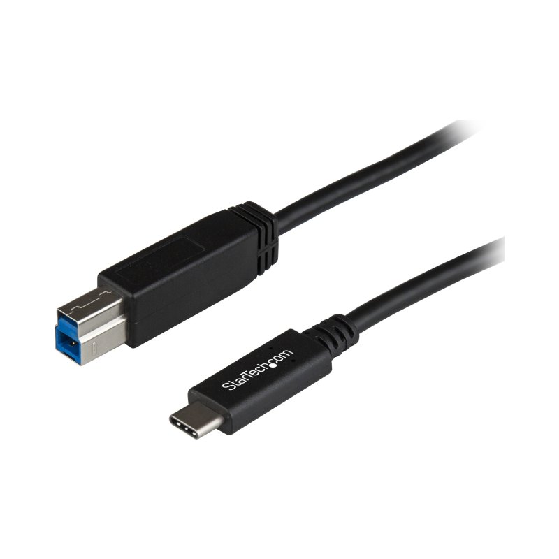 StarTech.com Câble USB-B vers USB-C de 1m, USB 10Gbps, Cordon de Données, USB 3.2 Gen 2, Câble de Transfert de Données USB-C