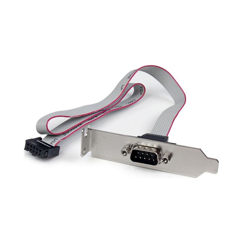 StarTech.com 1 Port 16in DB9 Serial Port Bracket to 10 Pin Header - Low Profile