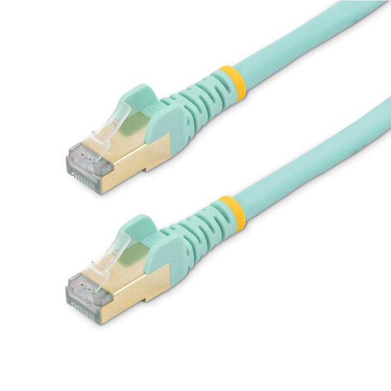 StarTech.com C6ASPAT9AQ câble de réseau Turquoise 2,7 m Cat6a