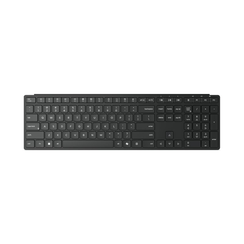 Lenovo Wireless Multi-Mode Pro 6000 clavier maison/bureau RF sans fil + Bluetooth QWERTY Anglais américain Noir