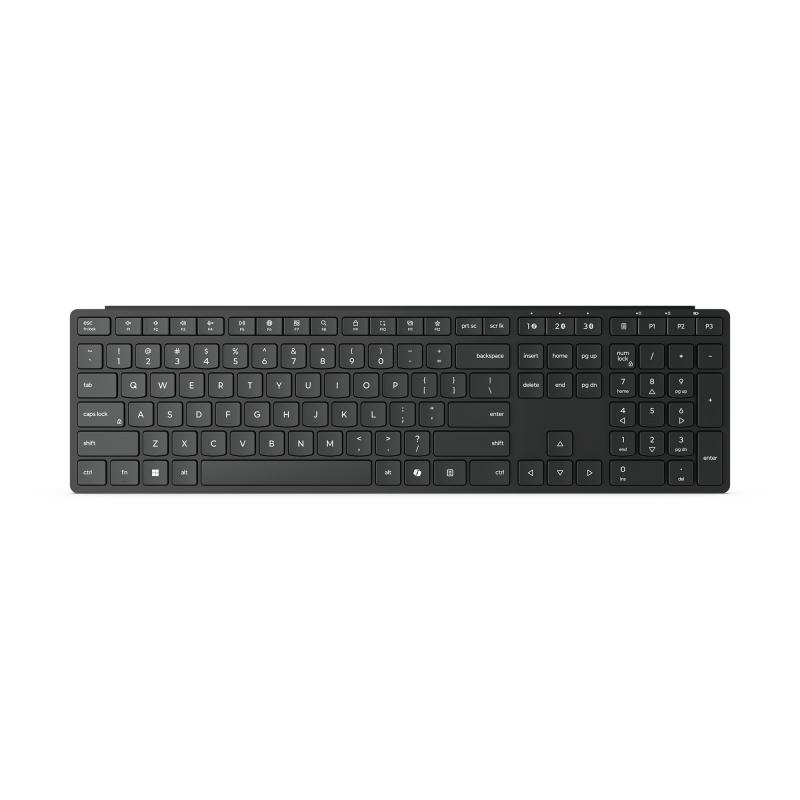 Lenovo Wireless Multi-Mode Pro 6000 clavier maison/bureau RF sans fil + Bluetooth QWERTY Anglais américain Noir