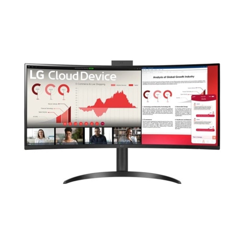 LG 34CR651N-6P All-in-One PC/workstation Intel® Pentium® Silver N6005 86.4 cm (34") 3440 x 1440 pixels All-in-One thin client 8 GB DDR4-SDRAM 16 GB eMMC Wi-Fi 6 (802.11ax) Black