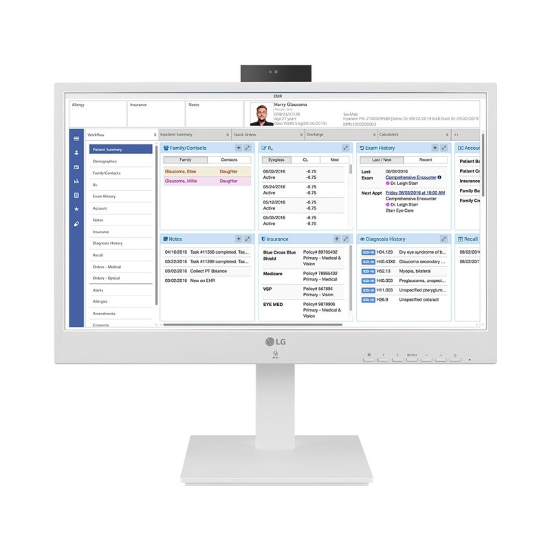 LG 24CR670NK6N All-in-One PC/workstation Intel® Celeron® N5105 60.5 cm (23.8") 1920 x 1080 pixels All-in-One thin client 4 GB 16 GB eMMC Wi-Fi 6 (802.11ax) White