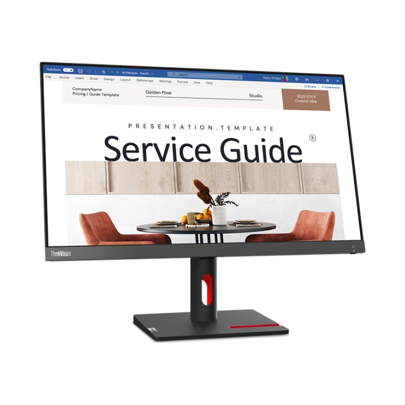 Lenovo ThinkVision S24i-30 computer monitor 60.5 cm (23.8") 1920 x 1080 pixels Full HD LED Black