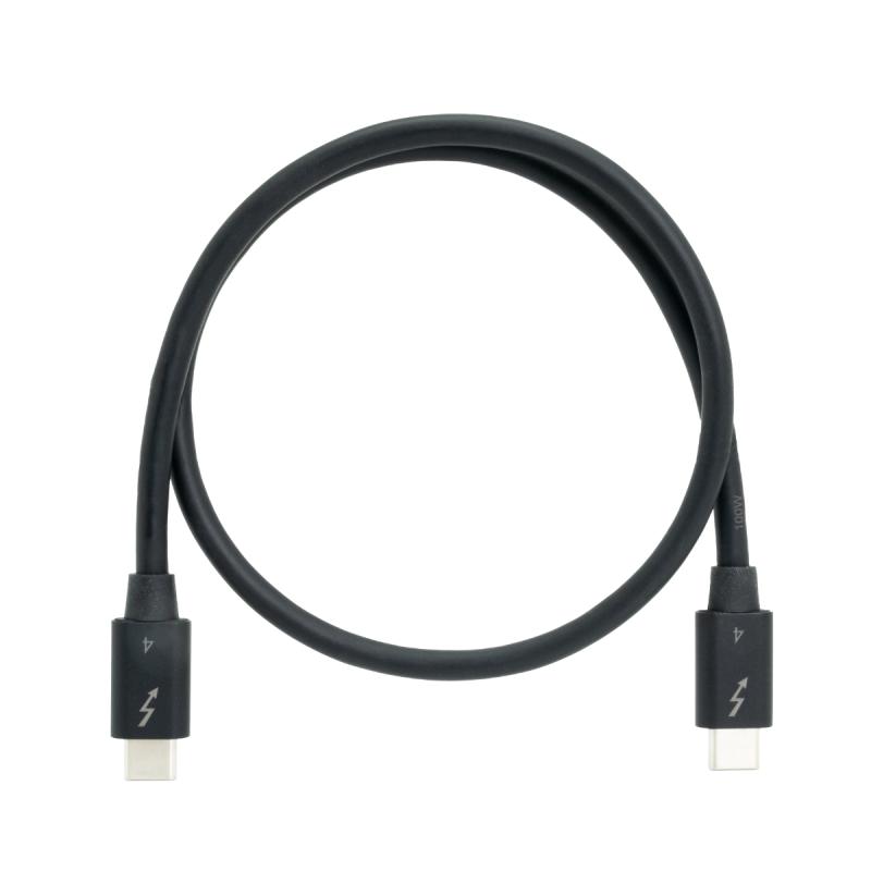 QNAP CAB-TBT4-0M5 Câble Thunderbolt 0,5 m 40 Gbit/s Noir