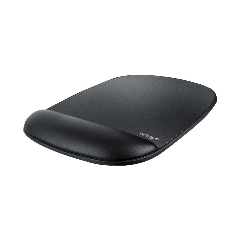 StarTech.com Mouse Pad with Hand rest, 6.7x7.1x 0.8in (17x18x2cm), Ergonomic Mouse Pad with Wrist Support, Desk Wrist Pad w/ Non-Slip PU Base, Cushioned Gel Mouse Pad w/ Palm Rest - TAA