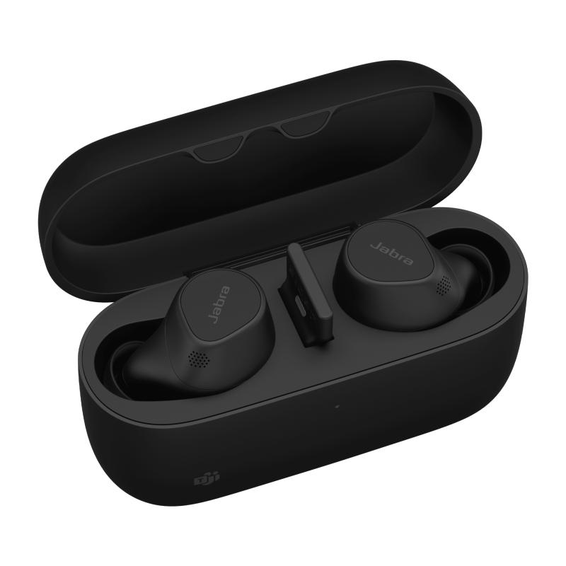 Jabra Evolve2 Buds Casque Sans fil Ecouteurs Bureau/Centre d'appels USB Type-C / USB Type-A Bluetooth Noir