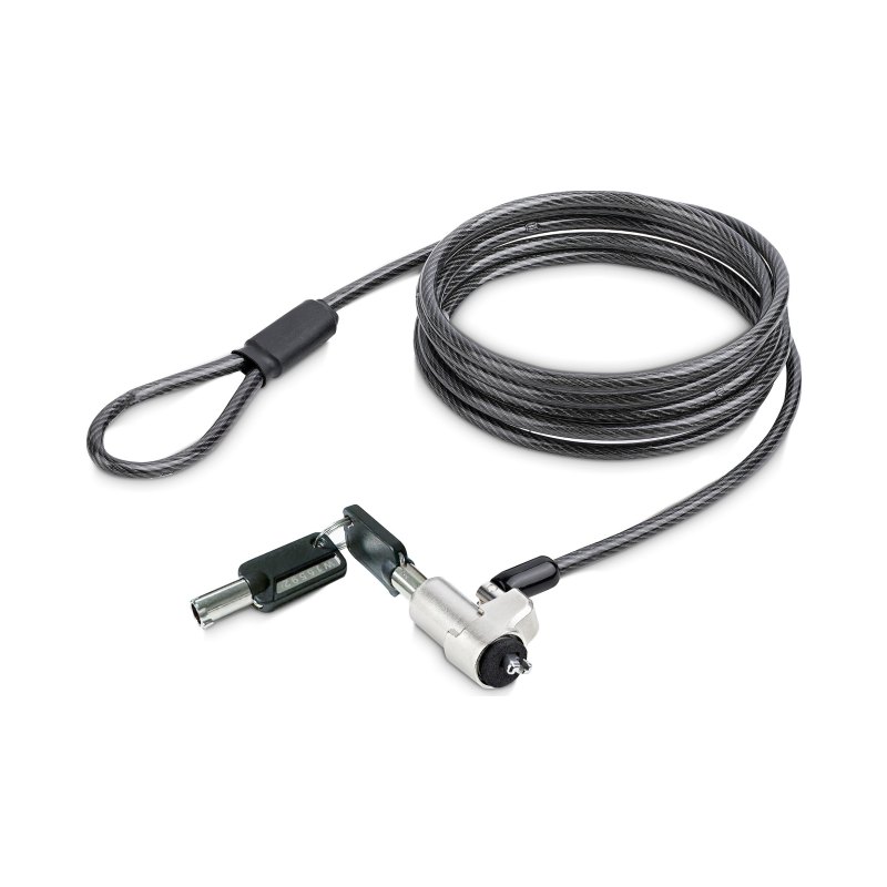 StarTech.com Laptop Cable Lock Compatible With Noble Wedge®; 6.6ft (2m), Anti-Theft Keyed Lock, Security Cable for Dell XPS/Latitude/2-in-1 Notebooks, Cut-Resistant, Steel Cable Lock For Laptop - TAA