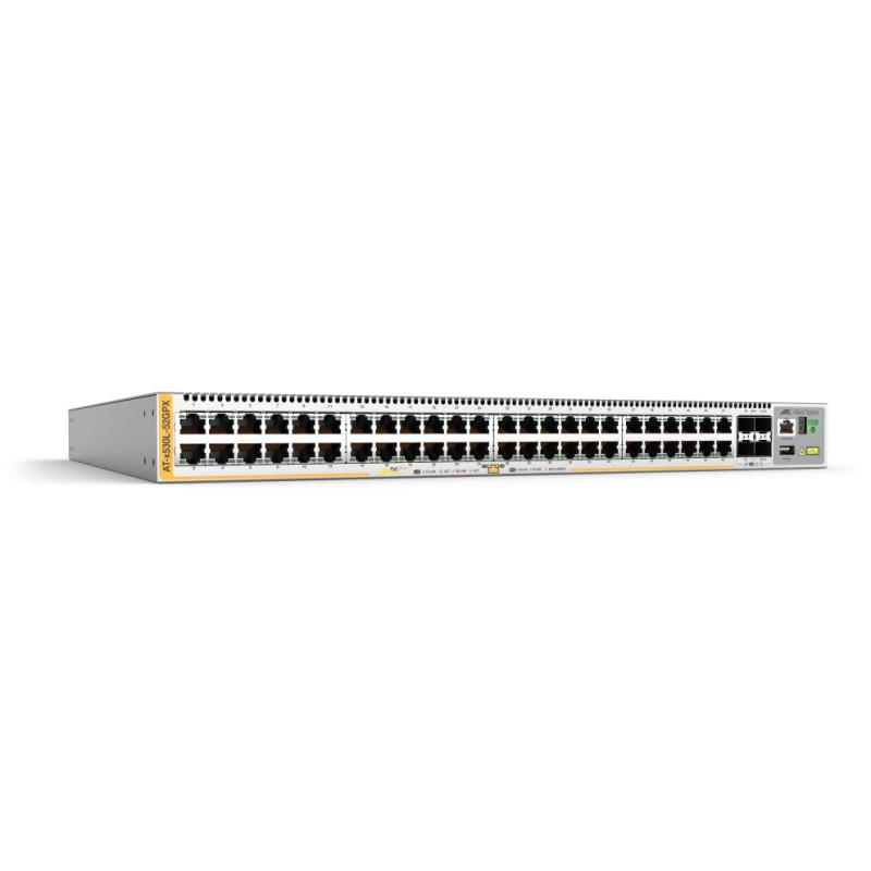 Allied Telesis AT-X530L-52GPX-90 commutateur réseau Géré L3 Gigabit Ethernet (10/100/1000) Connexion Ethernet, supportant l'alimentation via ce port (PoE) Gris