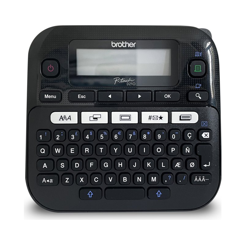 Brother PTD210BK label printer Thermal transfer 180 x 180 DPI 20 mm/sec Wired & Wireless TZe QWERTY