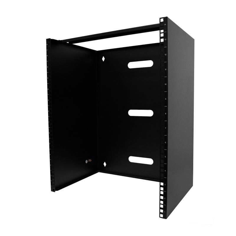 StarTech.com Rack Réseau Mural 14U - Profondeur de 35,5cm (profil bas) - Support pour Panneau de Brassage 19" pour Serveur Peu Profond, équipement IT, Switch Réseau - Capacité de Poids 35kg, Noir