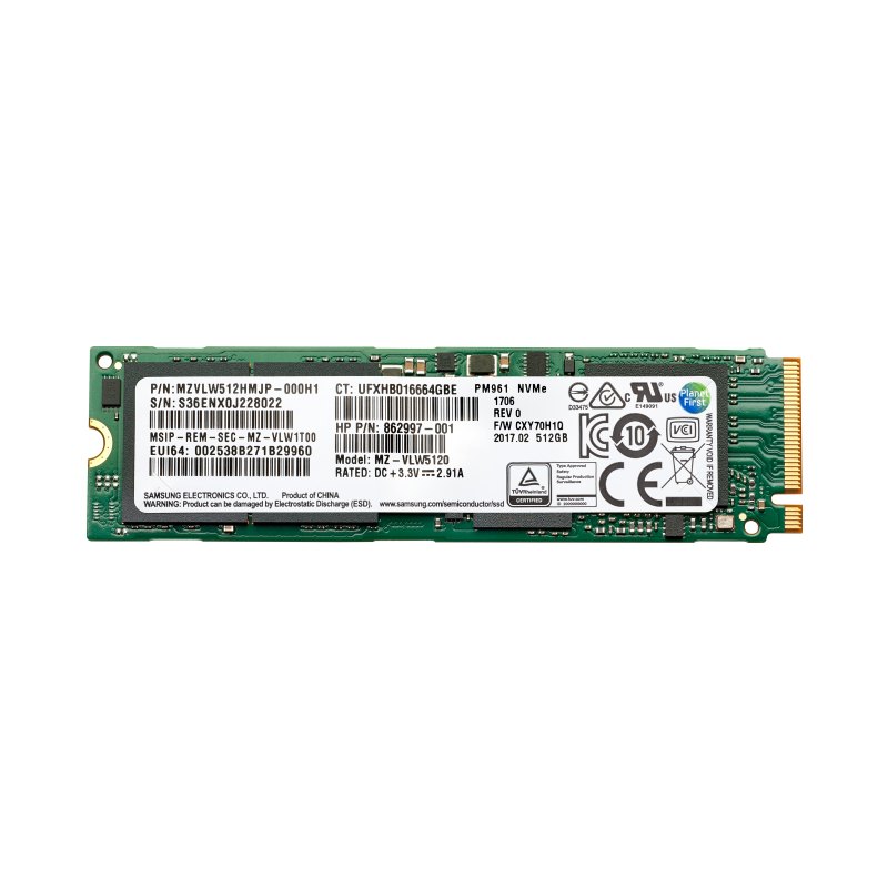 HP 512GB PCIe 4x4 NVMe TLC SSD