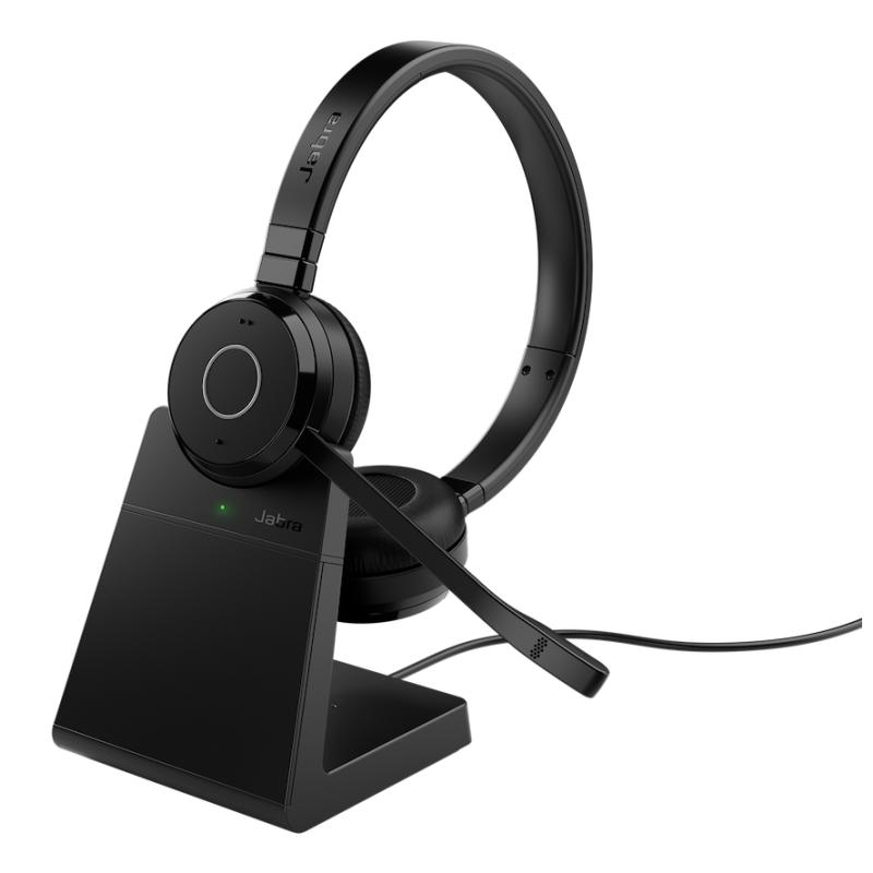 Jabra Evolve 65 TE Casque Avec fil &sans fil Arceau Bureau/Centre d'appels USB Type-A Bluetooth Socle de chargement Noir