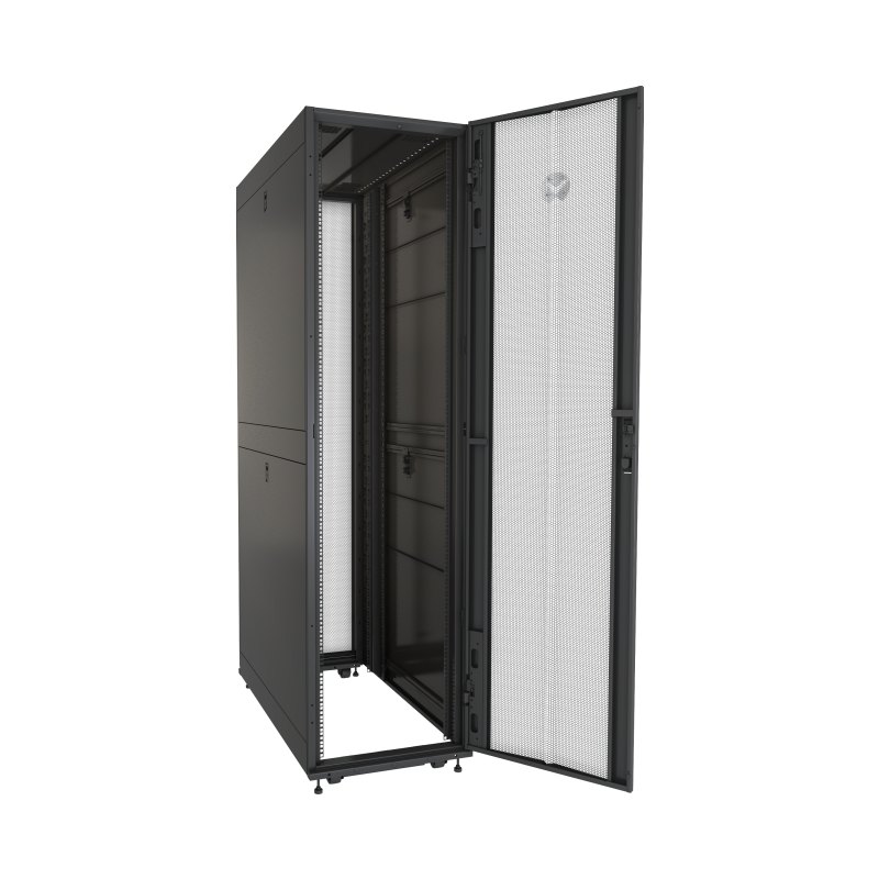 Vertiv VR3307 rack cabinet 48U Freestanding rack Black, Transparent