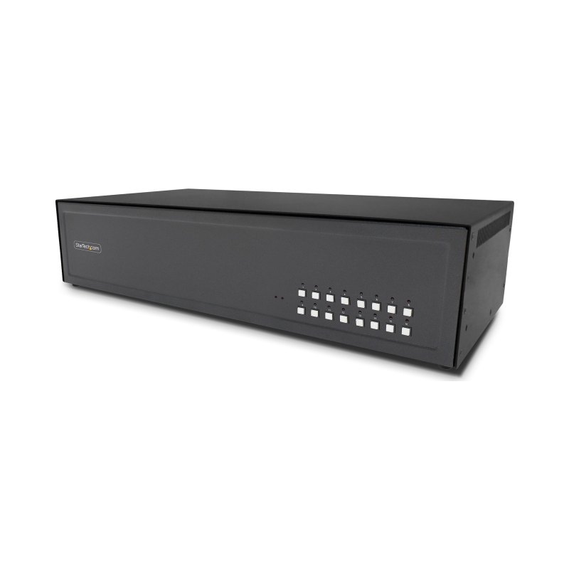 StarTech.com Switch KVM Sécurisé à 16 Ports, DVI, NIAP 4.0 KVM de Bureau, Boîtier Métallique, Port CAC, Commutateur KVM, Made in USA
