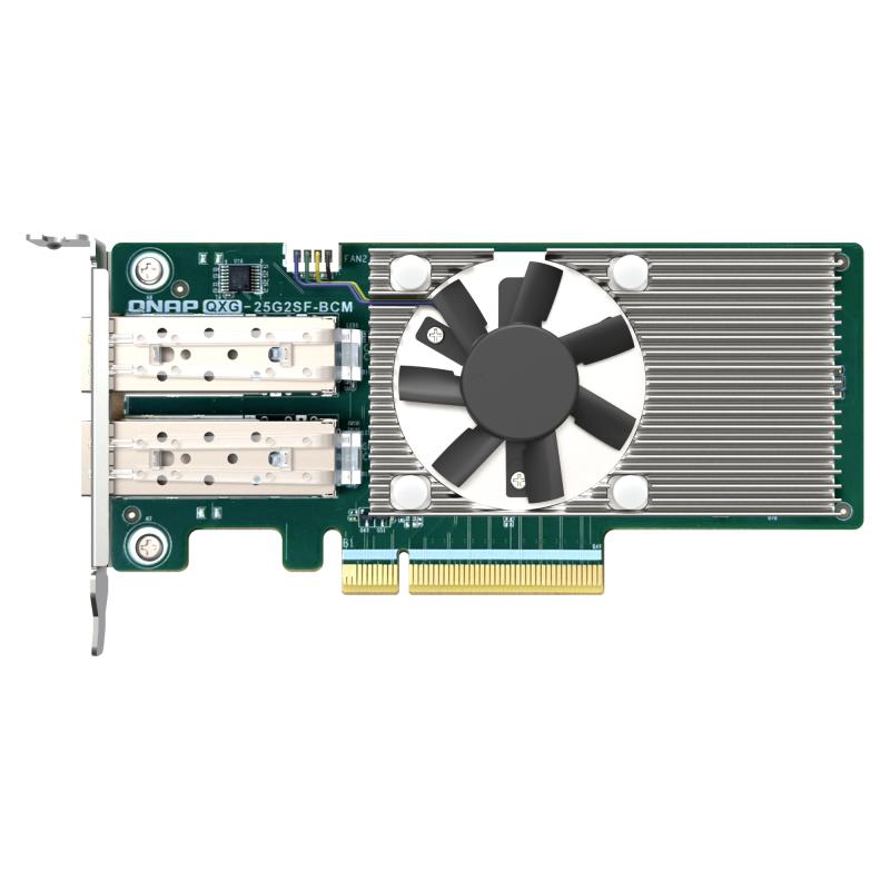 QNAP QXG-25G2SF-BCM carte réseau Interne Fibre 25000 Mbit/s