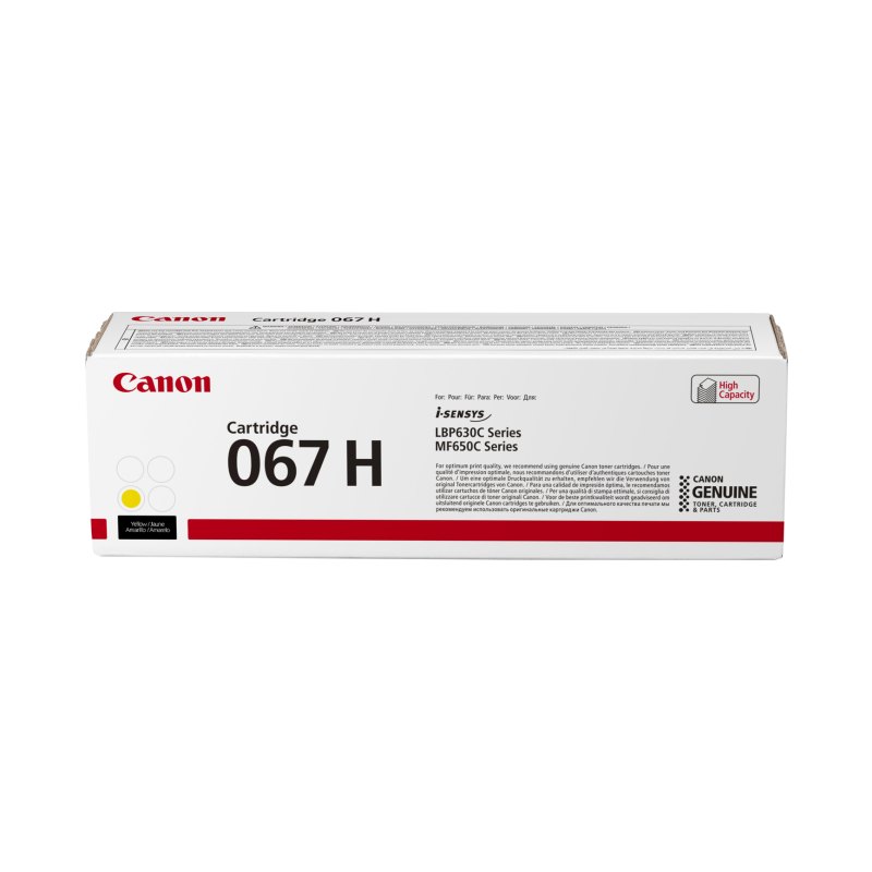 Canon 067H toner cartridge 1 pc(s) Original Yellow