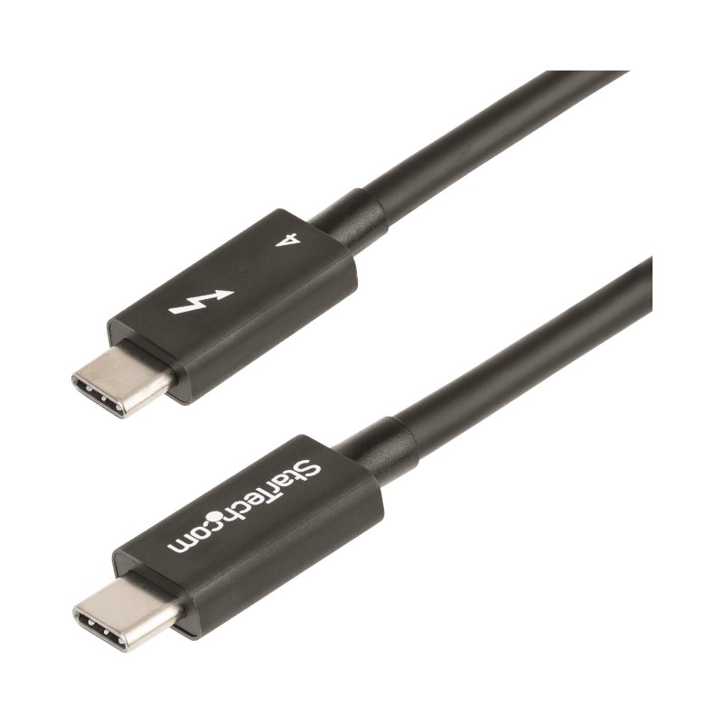 StarTech.com 1.6ft (50cm) Thunderbolt 4 Cable - 40Gbps - 100W PD - 4K/8K Video - Intel-Certified Thunderbolt Cable - Compatible w/USB 4/Thunderbolt 3/USB 3.2/USB Type-C/DisplayPort